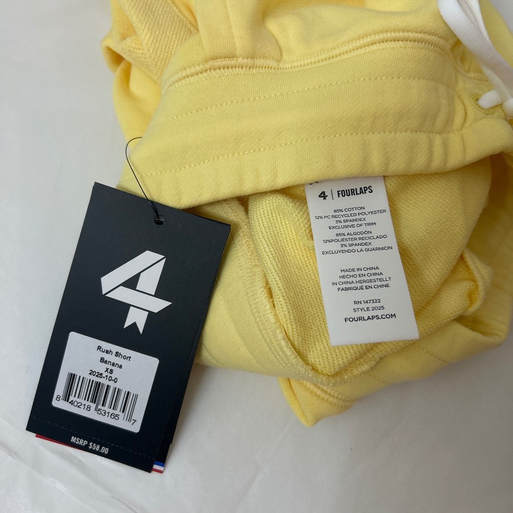 NWT FOURLAPS BANANA RUSH SHORT - Picture 3 of 8